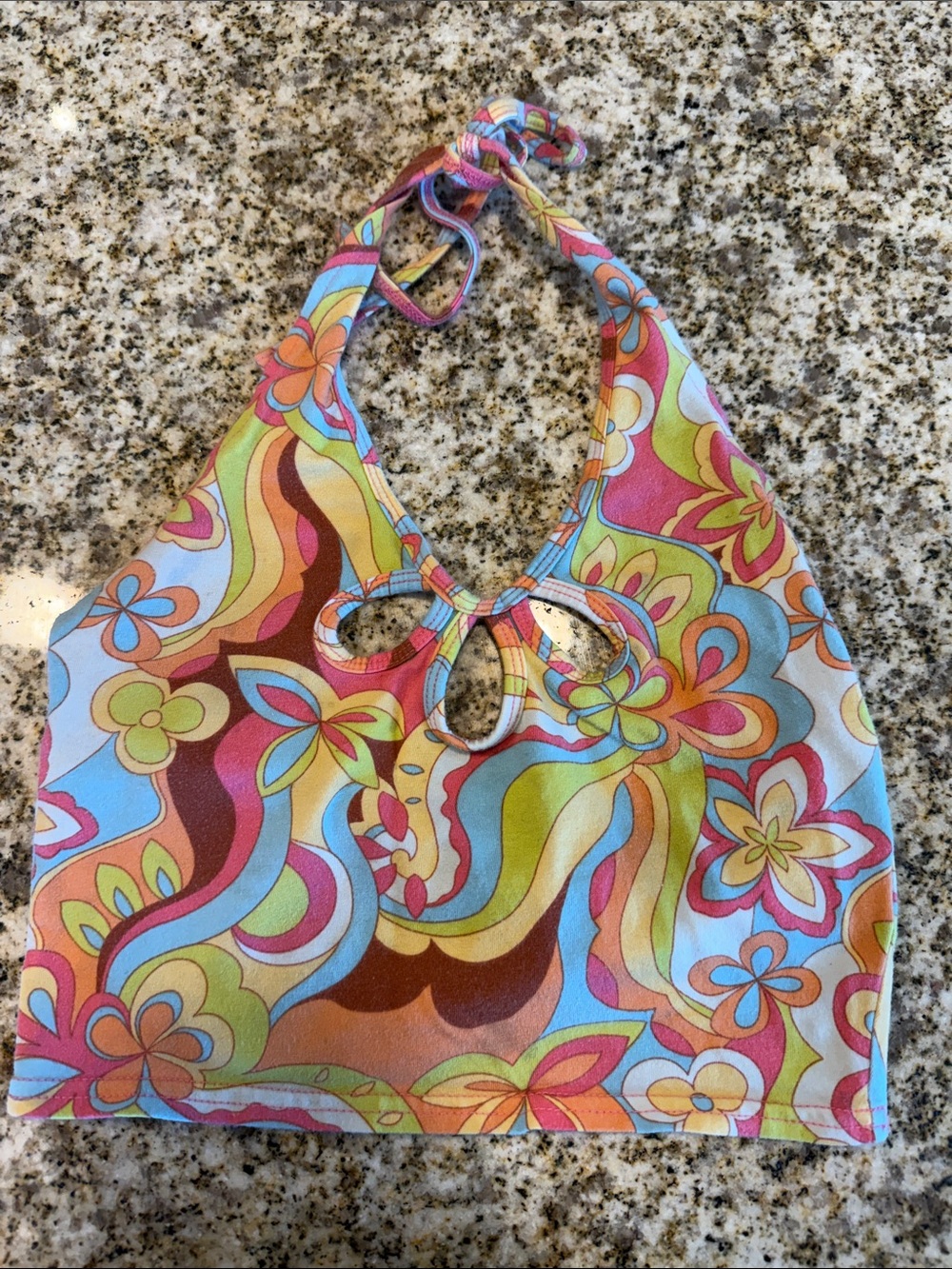 PacSun Multicolor Floral Swirl Halter